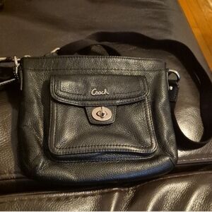 Coach Y2K Penelope Pebbled  Leather Crossbody Bag With Front Pocket And Turnlock